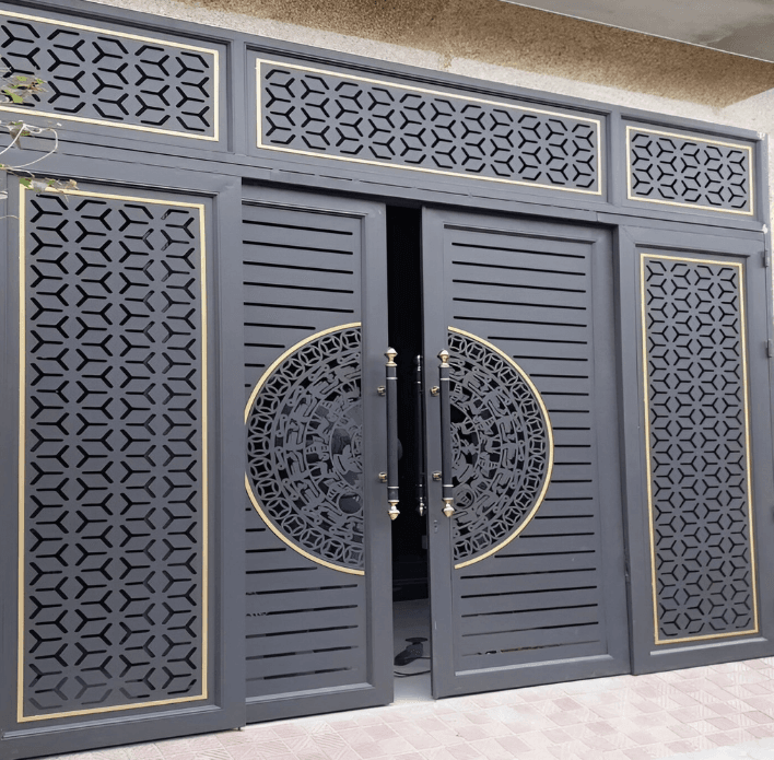 Cửa Sắt CNC Cao Cấp Tại Hà Nội - Đường Nét Sắc Sảo, Phong Cách Hiện Đại